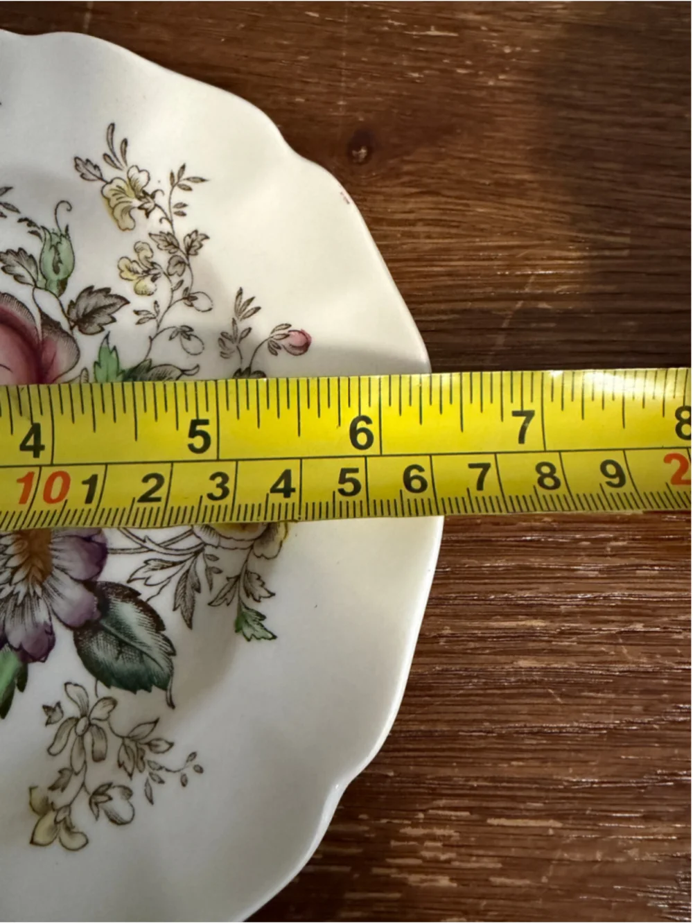 Vintage Johnson Brothers Sheraton Floral Center Bread Butter Plate & Dessert Bow